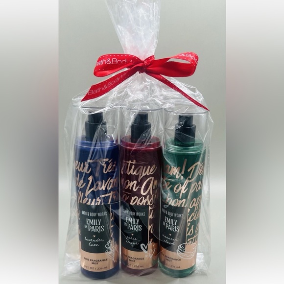 Bath & Body Works EMILY IN PARIS Body Fragrance 3 Piece Set Limited Edition NEW - Picture 2 of 7